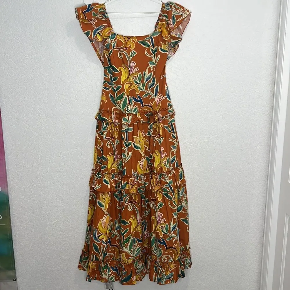 NWT La Double J Scarlett Dress Lily in Popeline Cotton Small - Picture 2 of 16